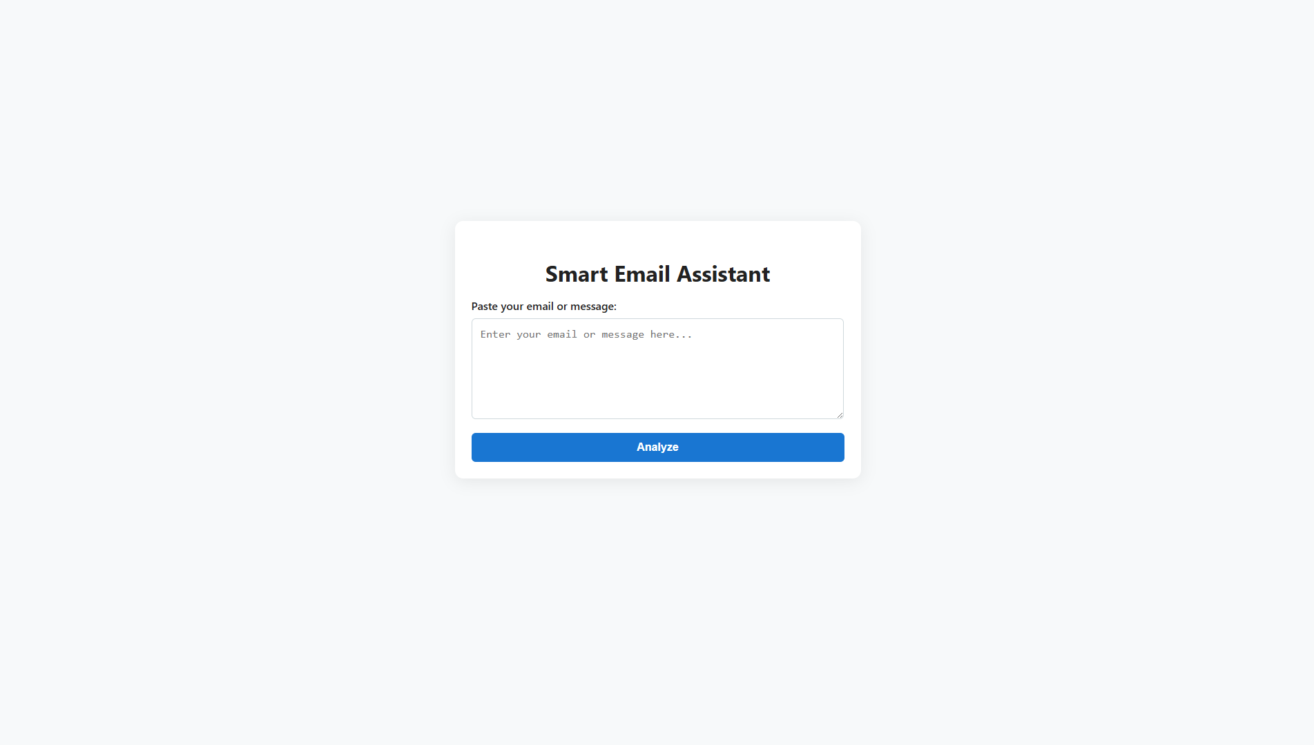 AI Smart Email Assistant
